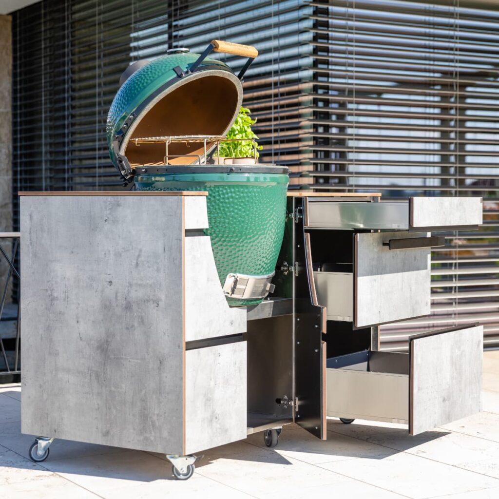 Big Green Egg Küche - Keramikgrill - Stilgrill Outdoor Küche Keramik – elegantes Design für den Außenbereich